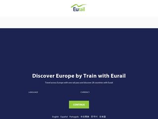 eurail.com screenshot