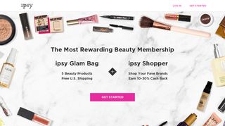 ipsy.com screenshot