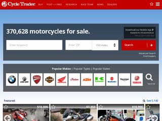 cycletrader.com screenshot