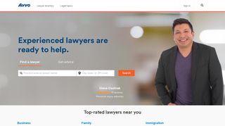 avvo.com screenshot