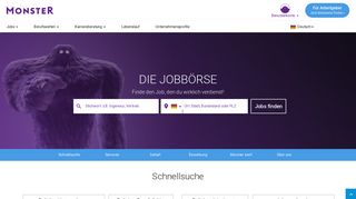 monster.de screenshot