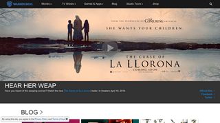 warnerbros.com screenshot