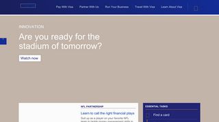 visa.com screenshot