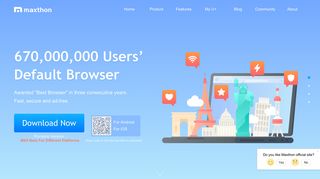 maxthon.com screenshot