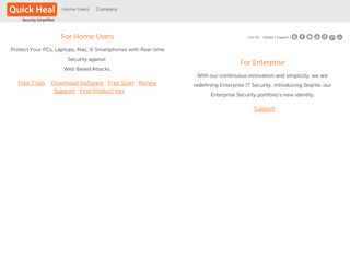 quickheal.com screenshot