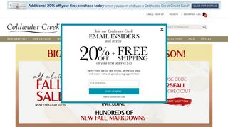 coldwatercreek.com screenshot