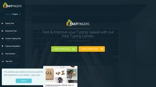 10fastfingers.com screenshot