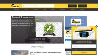 snopes.com screenshot